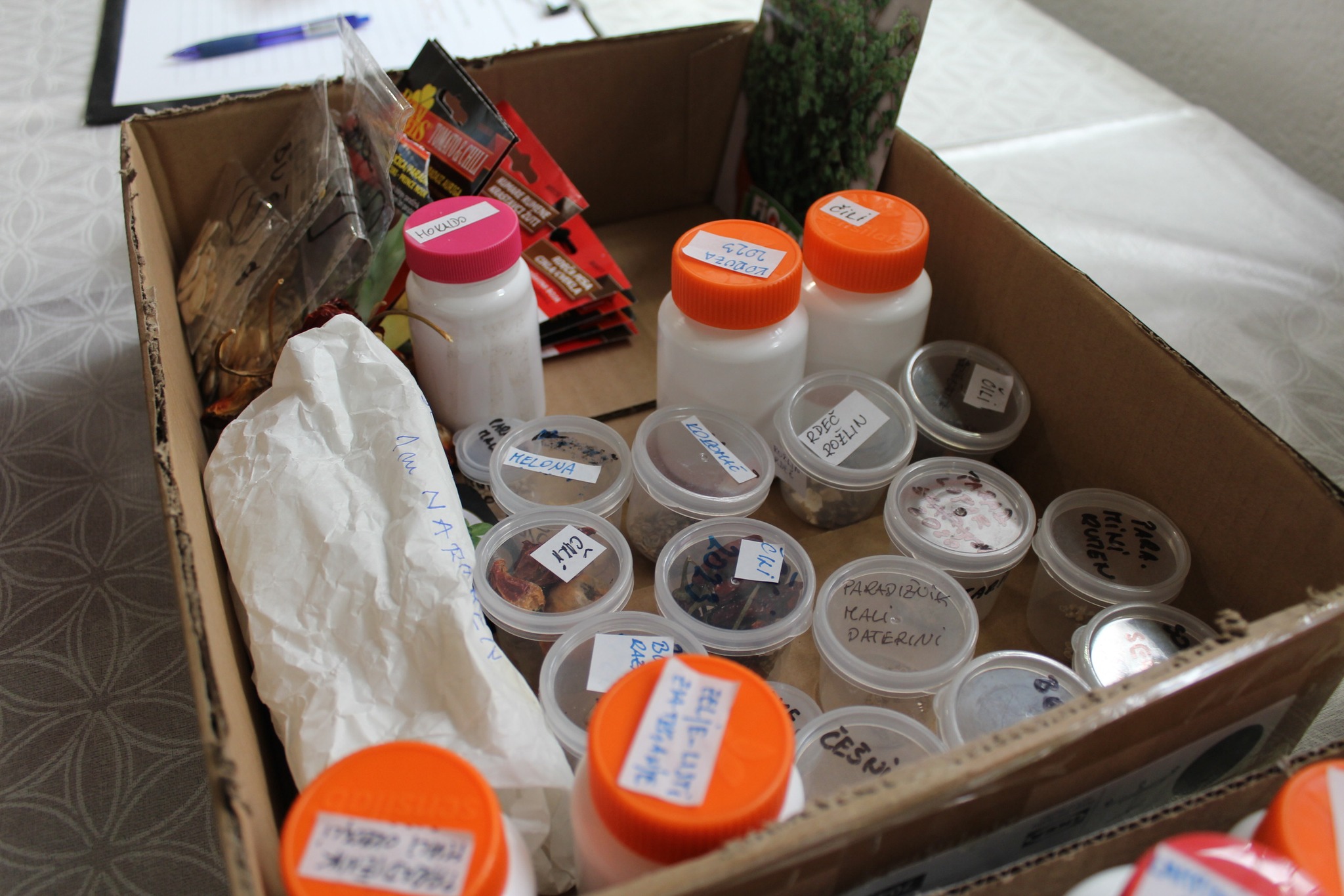 IZMENJAVA SEMEN, SADIK, SOBNIH IN ZUNANJIH RASTLIN TER POTAKNJENCEV